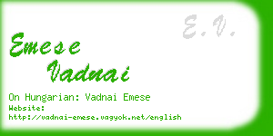 emese vadnai business card